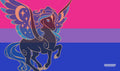 Image for GamerMats Playmat - Bisexual Unicorn Flag (Premium White Stitched) - Playmats