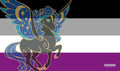 Image for GamerMats Playmat - Asexual Unicorn Flag - Playmats