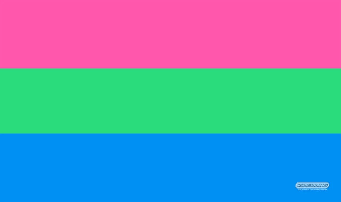 Image for GamerMats Playmat - Polysexual Pride Flag - Playmats