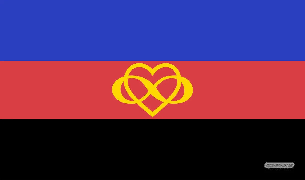 Image for GamerMats Playmat - Polyamorous Flag - Playmats