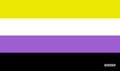 Image for GamerMats Playmat - Non-Binary Pride Flag (Premium White Stitched) - Playmats