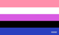 Image for GamerMats Playmat - Genderfluid Flag (Premium White Stitched) - Playmats