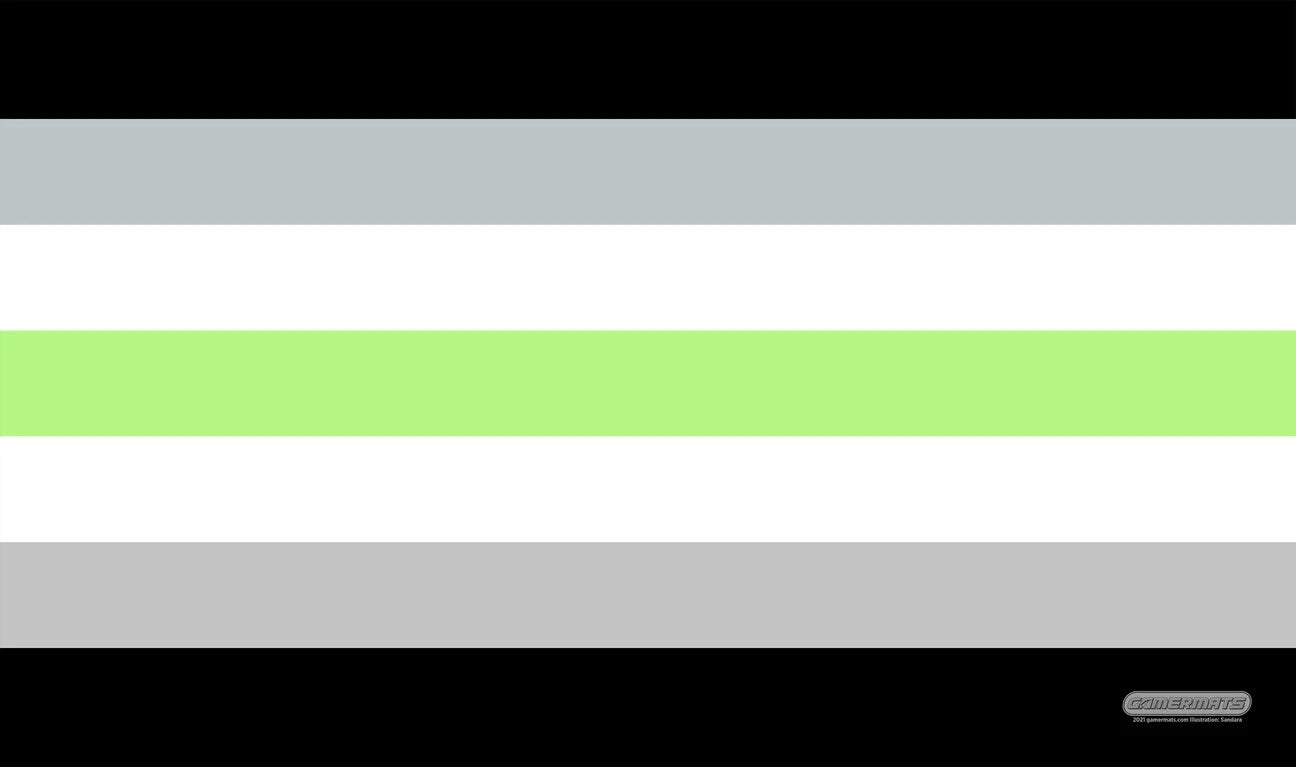 Image for GamerMats Playmat - Agender Flag - Playmats