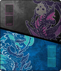 Image for GamerMats Playmat - Black Blue Dragon 2-Player XL Playmat (Magic Compatible) - Playmats