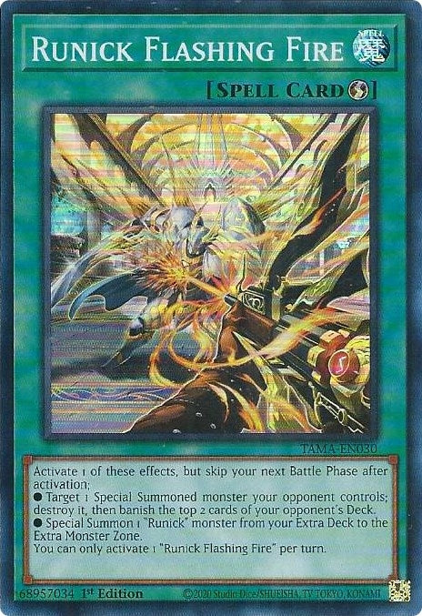 Image for Runick Flashing Fire (TAMA-EN030) (TAMA) - YuGiOh