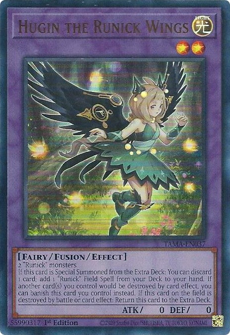 Image for Hugin the Runick Wings (TAMA-EN037) (TAMA) - YuGiOh