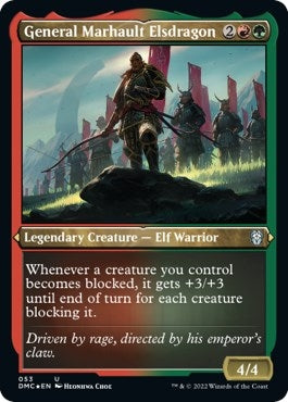Image for General Marhault Elsdragon (Foil Etched) (53) (Dominaria United) - Magic: The Gathering