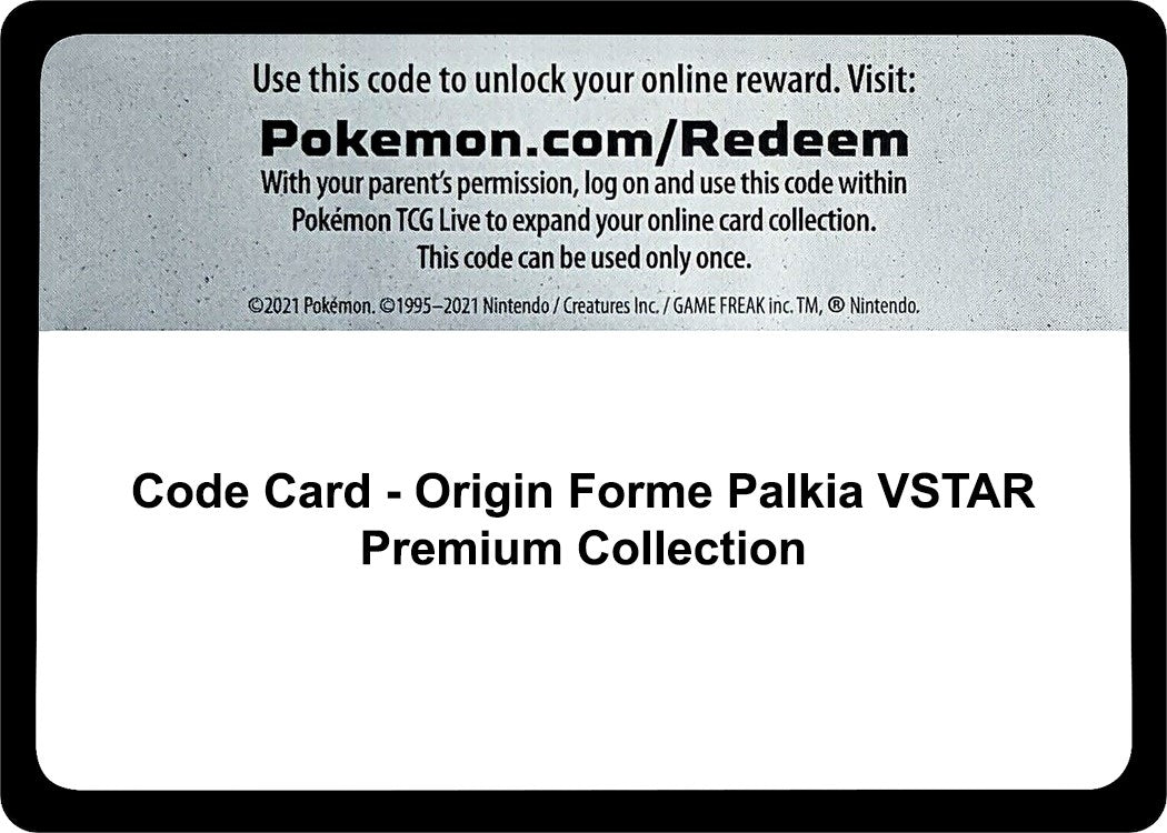 Image for Code Card - Origin Forme Palkia VSTAR Premium Collection (SWSH11) - Pokemon