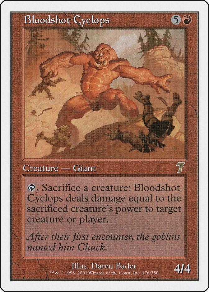 Image for Bloodshot Cyclops (176) (7th Edition) - Magic: The Gathering