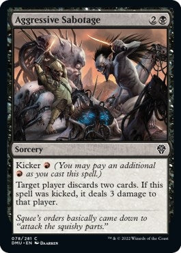 Image for Aggressive Sabotage (78) (Dominaria United) - Magic: The Gathering