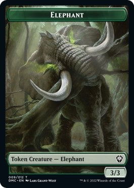 Image for Elephant // Treasure Double-Sided Token (9 // 24) (Dominaria United) - Magic: The Gathering