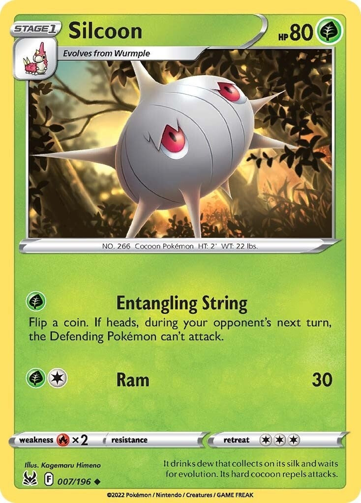 Image for Silcoon (007/196) (SWSH11) - Pokemon