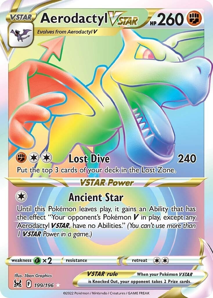 Image for Aerodactyl VSTAR (Secret) (199/196) (SWSH11) - Pokemon