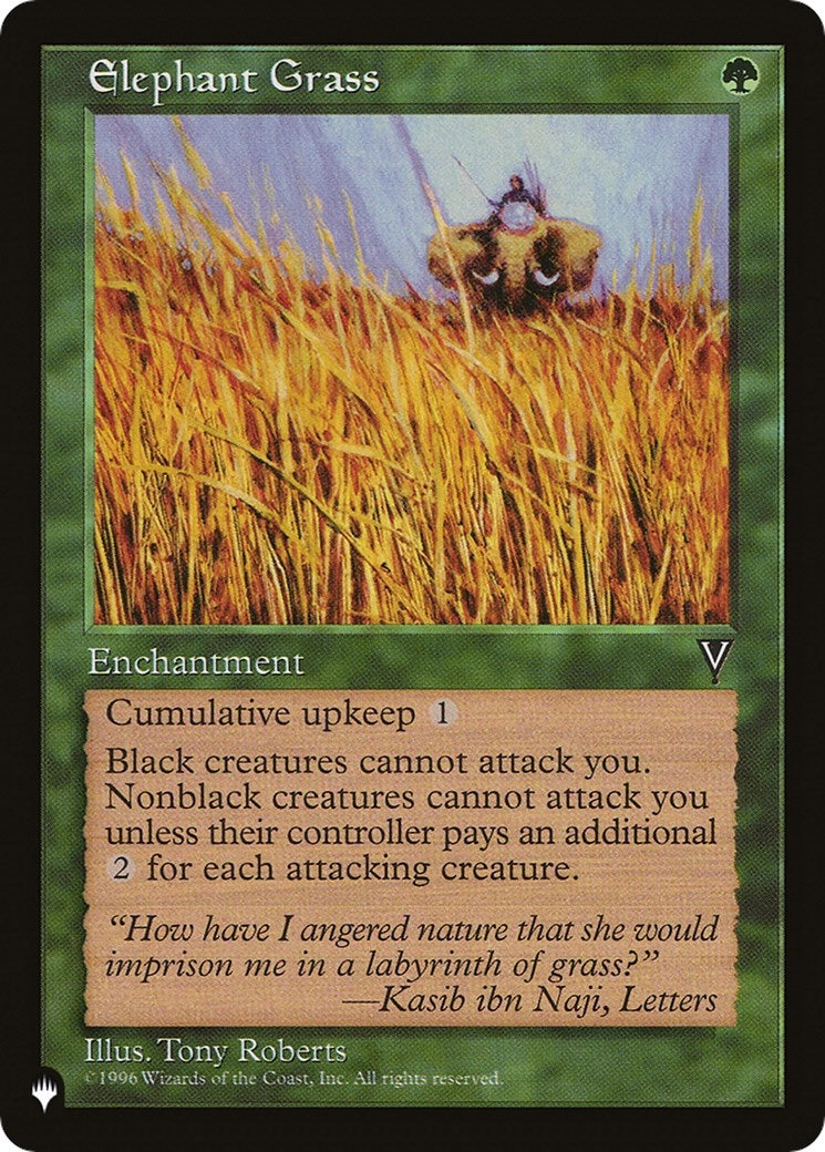 Image for Elephant Grass (The List Reprints) - Magic: The Gathering
