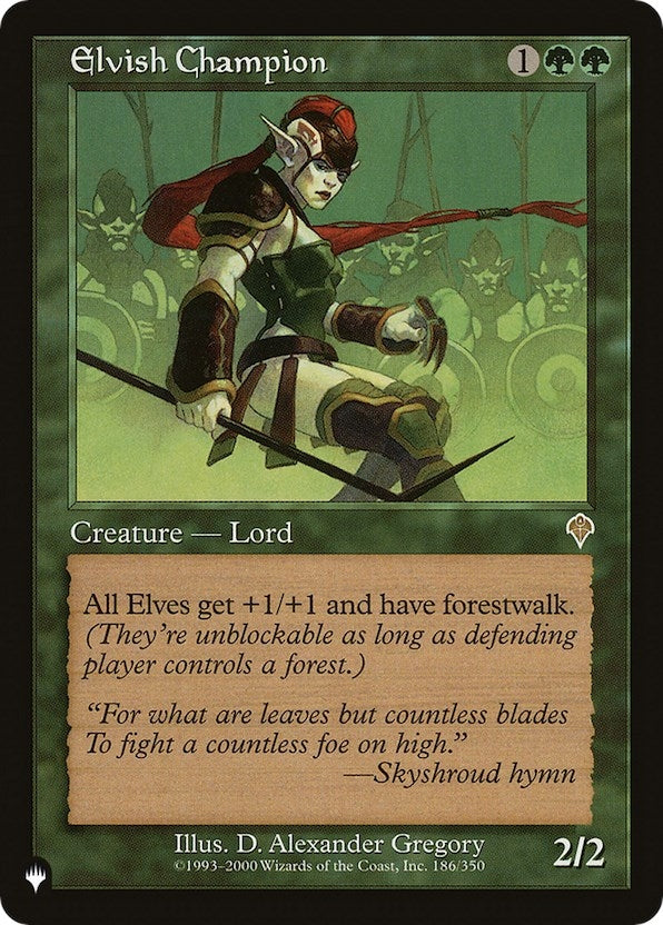 Image for Elvish Champion (186/350) (The List Reprints) - Magic: The Gathering