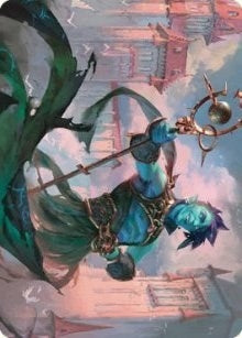 Image for Haughty Djinn Art Card (15) (Dominaria United) - Magic: The Gathering