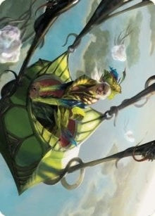 Image for Nael, Avizoa Aeronaut Art Card (51) (Dominaria United) - Magic: The Gathering