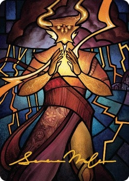 Image for Najal, the Storm Runner Art Card (Gold-Stamped Signature) (74) (Dominaria United) - Magic: The Gathering