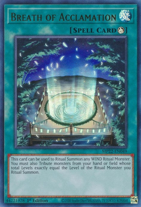 Image for Breath of Acclamation (MP22-EN049) (MP22) - YuGiOh