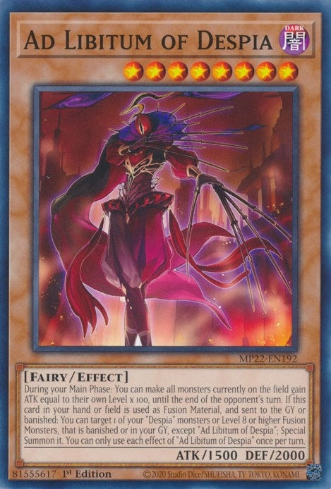 Image for Ad Libitum of Despia (MP22-EN192) (MP22) - YuGiOh