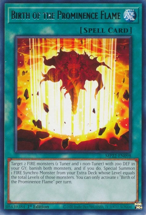 Image for Birth of the Prominence Flame (MP22-EN098) (MP22) - YuGiOh
