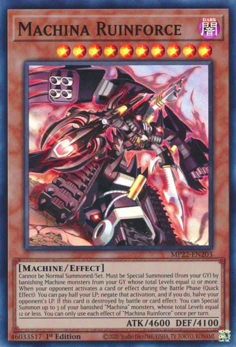 Image for Machina Ruinforce (MP22-EN203) (MP22) - YuGiOh