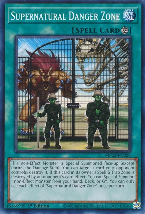 Image for Supernatural Danger Zone (MP22-EN224) (MP22) - YuGiOh