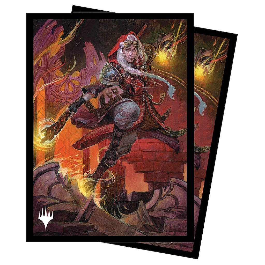 Image for Dominaria United Jaya, Fiery Negotiator Standard Deck Protector sleeves for Magic (100-Pack) - Card Sleeves