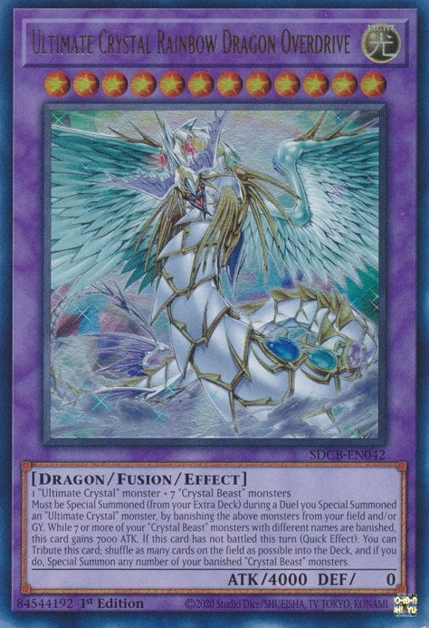 Image for Ultimate Crystal Rainbow Dragon Overdrive (SDCB-EN042) (SDCB) - YuGiOh