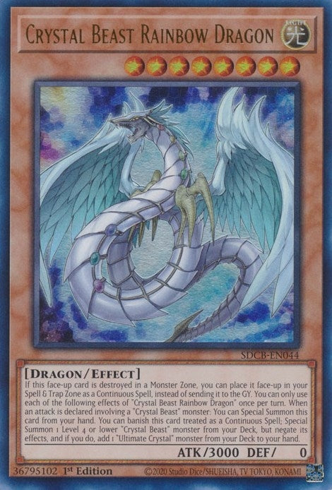 Image for Crystal Beast Rainbow Dragon (SDCB-EN044) (SDCB) - YuGiOh