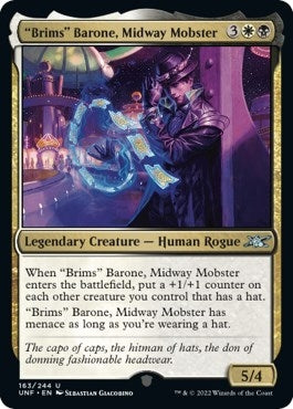 Image for "Brims" Barone, Midway Mobster (163) (Unfinity) - Magic: The Gathering