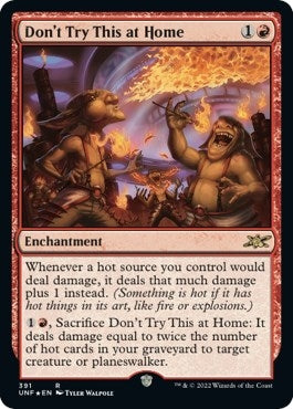 Image for Don't Try This at Home (Galaxy Foil) (391) (Unfinity) - Magic: The Gathering