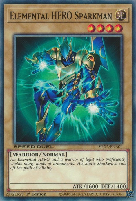 Image for Elemental HERO Sparkman (SGX2-ENA04) (SGX2) - YuGiOh