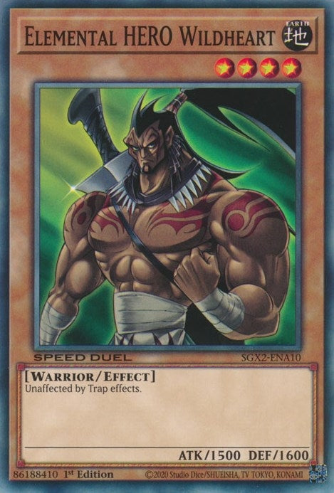 Image for Elemental HERO Wildheart (SGX2-ENA10) (SGX2) - YuGiOh