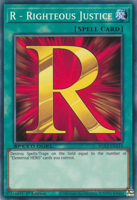 Image for R - Righteous Justice (SGX2-ENA14) (SGX2) - YuGiOh