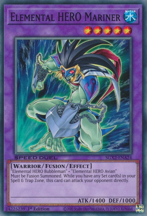 Image for Elemental HERO Mariner (SGX2-ENA24) (SGX2) - YuGiOh