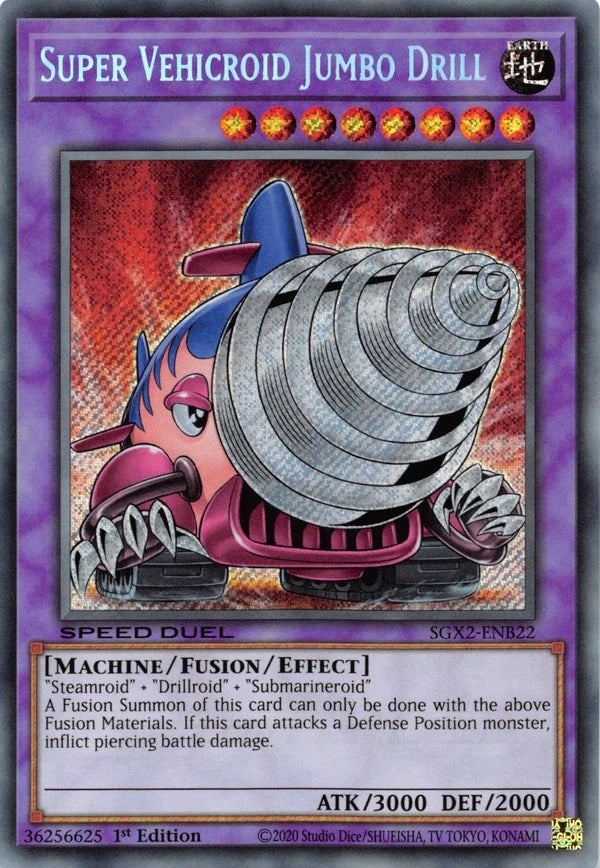 Image for Super Vehicroid Jumbo Drill (Secret Rare) (SGX2-ENB22) (SGX2) - YuGiOh