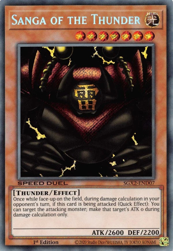 Image for Sanga of the Thunder (Secret Rare) (SGX2-END07) (SGX2) - YuGiOh