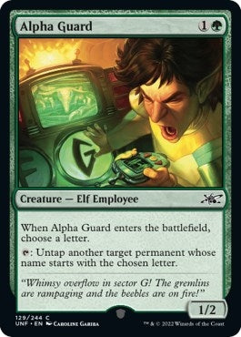 Image for Alpha Guard (129) (Unfinity) - Magic: The Gathering
