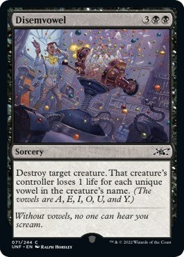 Image for Disemvowel (71) (Unfinity) - Magic: The Gathering