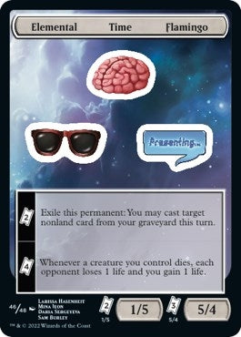 Image for Elemental Time Flamingo (46) (Unfinity) - Magic: The Gathering