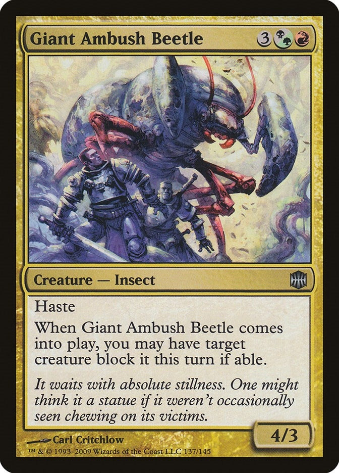 Image for Giant Ambush Beetle (137) (Alara Reborn) - Magic: The Gathering