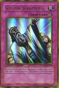 Image for Solemn Judgment (GLD2-EN044) (GLD2) - YuGiOh