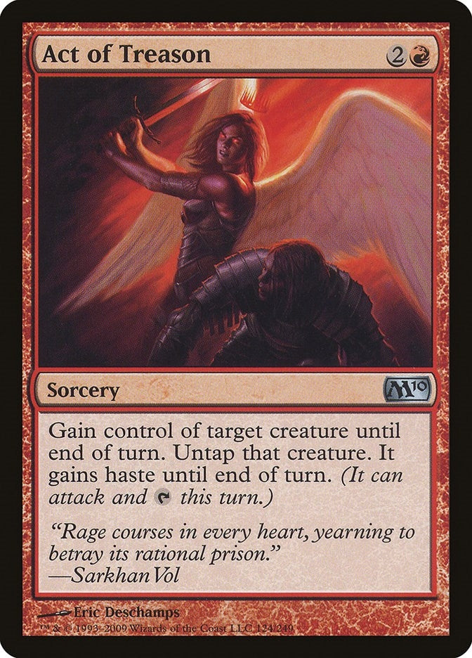 Image for Act of Treason (124) (Magic 2010 (M10)) - Magic: The Gathering