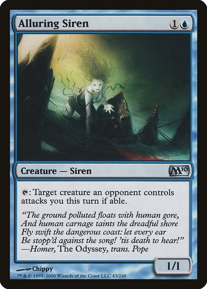 Image for Alluring Siren (43) (Magic 2010 (M10)) - Magic: The Gathering