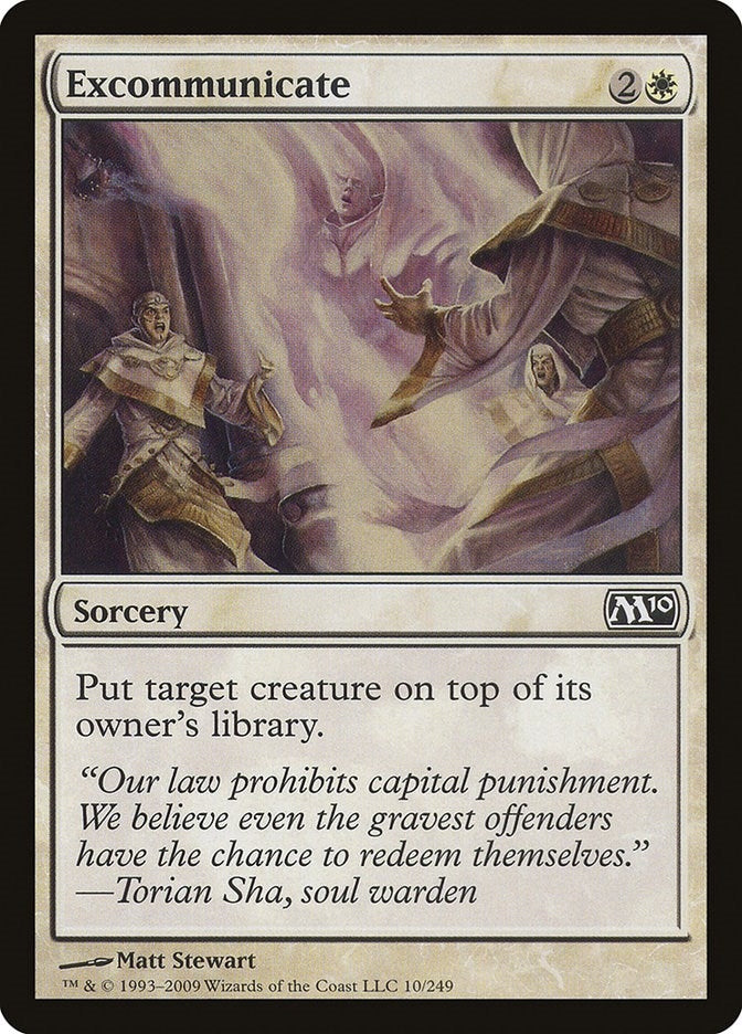Image for Excommunicate (10) (Magic 2010 (M10)) - Magic: The Gathering
