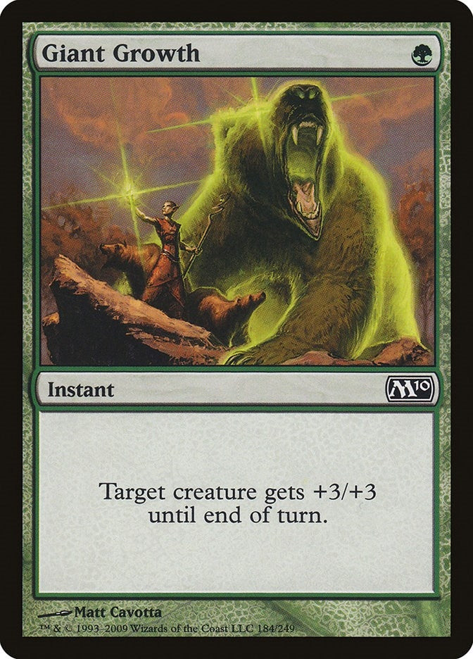 Image for Giant Growth (184) (Magic 2010 (M10)) - Magic: The Gathering