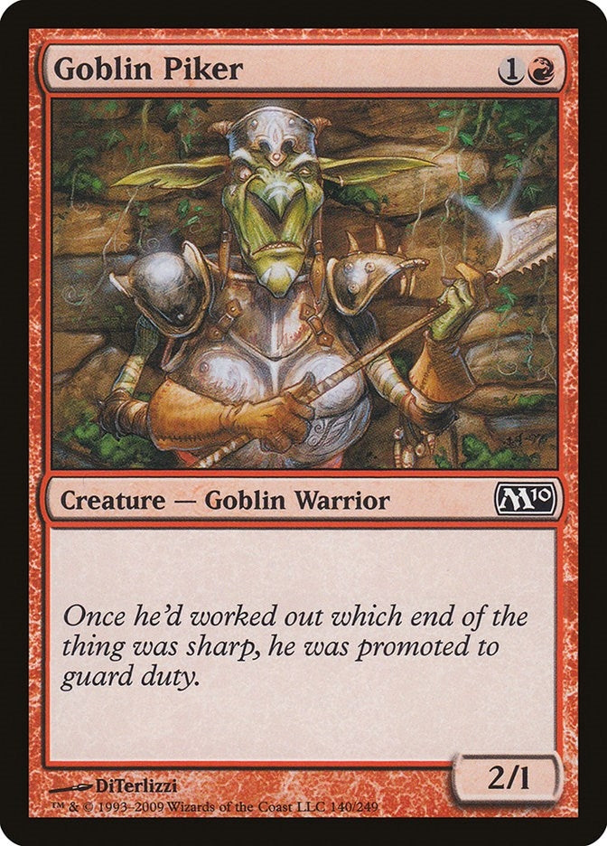 Image for Goblin Piker (140) (Magic 2010 (M10)) - Magic: The Gathering