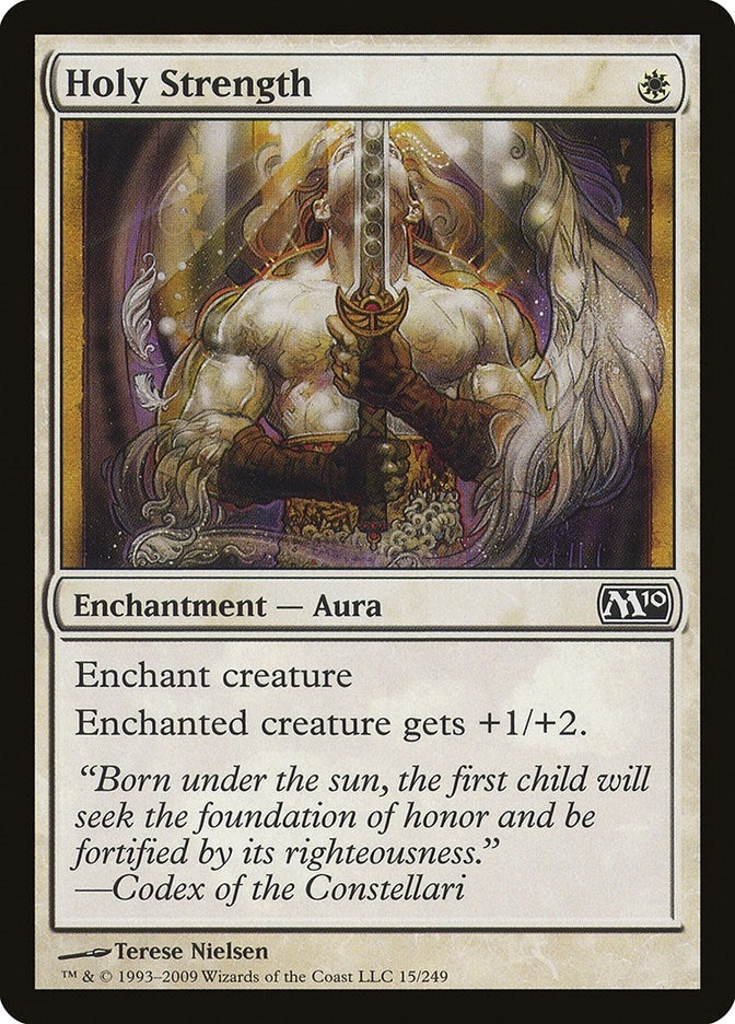 Image for Holy Strength (15) (Magic 2010 (M10)) - Magic: The Gathering
