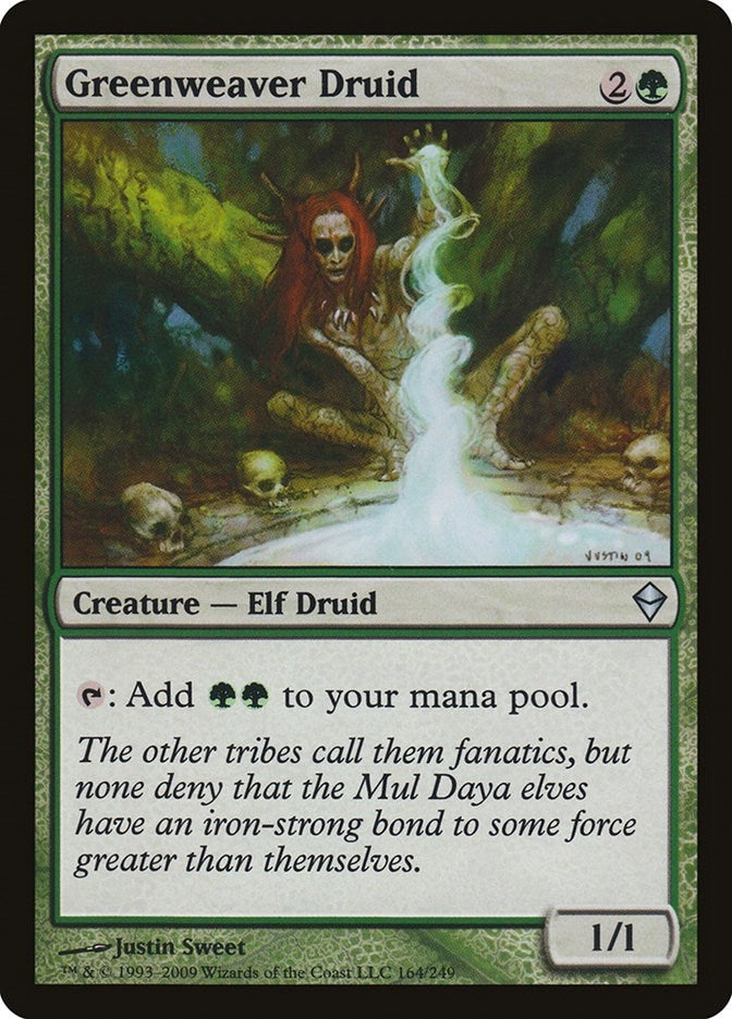 Image for Greenweaver Druid (164) (Zendikar) - Magic: The Gathering